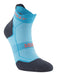 Hilly Pace Socklet Womens Running Socks in Peacock Lycra Mid Level CushioningHilly