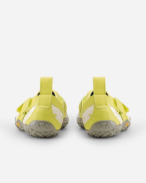 Vibram V Aqua Ladies Five Fingers Barefoot Water Shoes - Lime Green/Ivory/Grey