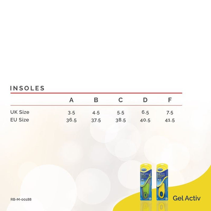 Scholl Gel Active Everyday InsolesScholl