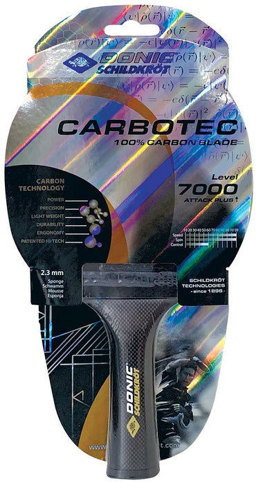 Donic Schildkrot CarboTec 7000 Table Tennis Paddle Premium Players Bat Racket