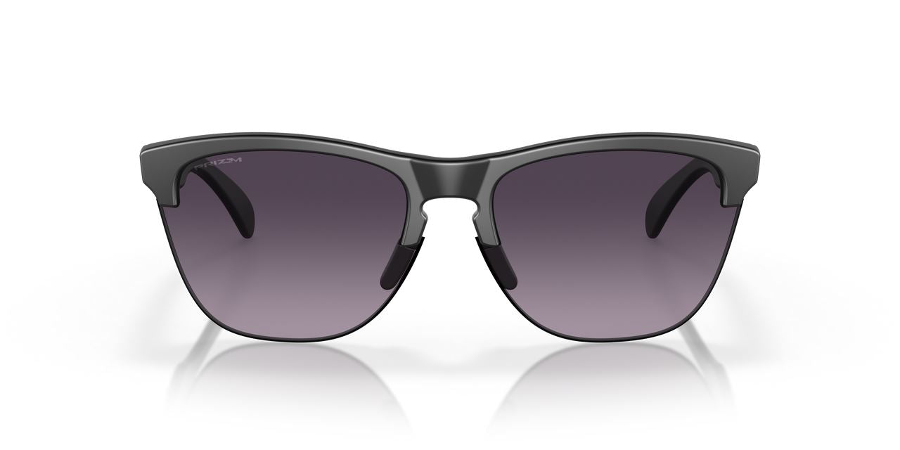 Oakley Frogskins Lite Sports Sunglasses Grey Gradient Lenses Matte Black Frame