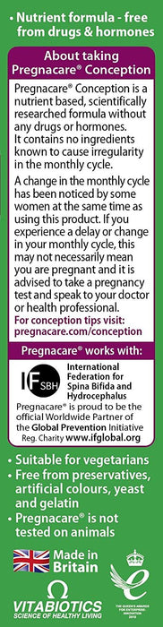 Vitabiotics Prefnacare Before Conception 30x Tablets Vitamins - 3 Packs for 2