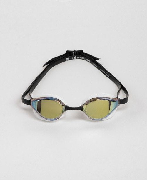 Arena Python Mirror Swimming Goggles UV Protection Lens - Gold/White/Black