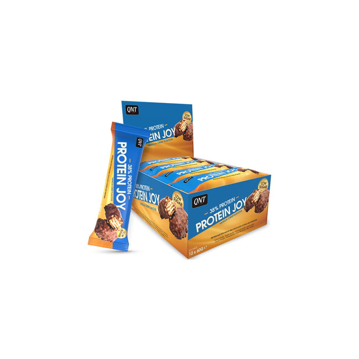 QNT Protein Joy Bar Low Sugar 12 x 60g - Vanilla Ice