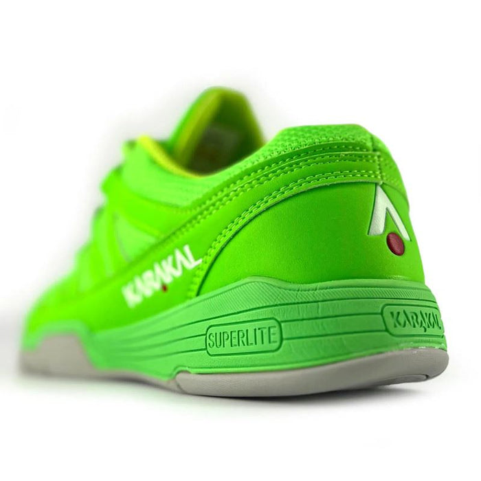Karakal SuperPro Indoor Court Shoes Lightweight Breathable Upper Sport Green Trainers