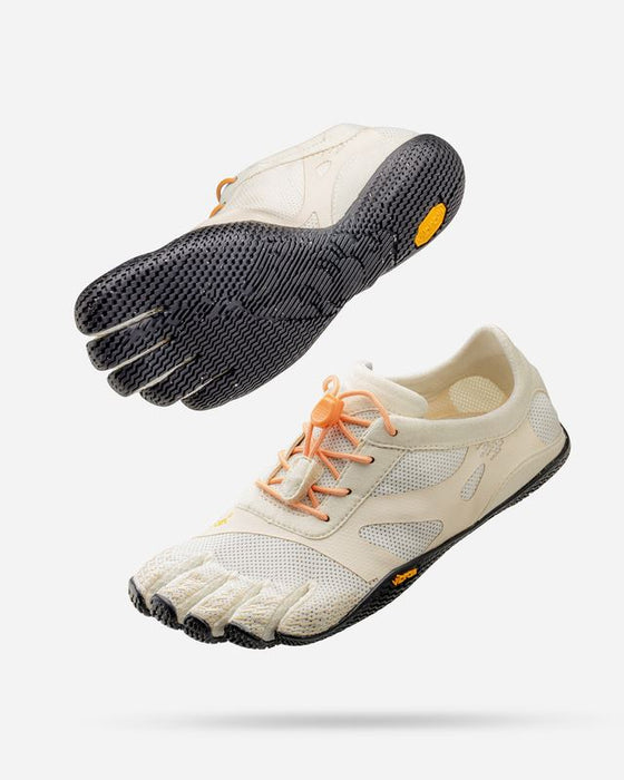 Vibram KSO Evo Five Fingers Barefoot Ladies Training Shoes - Ivory/Black