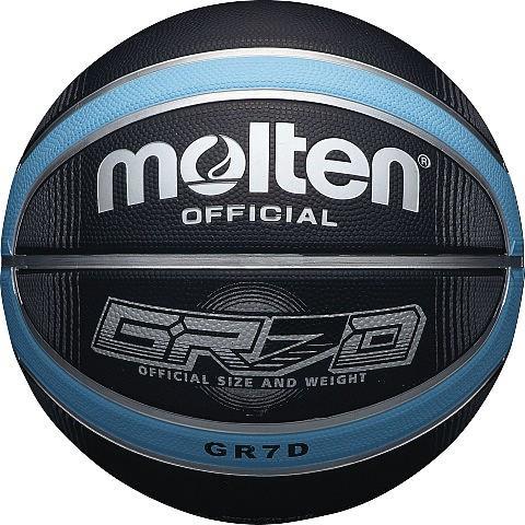 Molten BGRXD Basketball in Black / Blue Made of Highly Durable RubberMolten