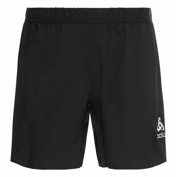 Odlo Men's Zero Weight 5 Inch Running Shorts in Black with Ventilation Zones