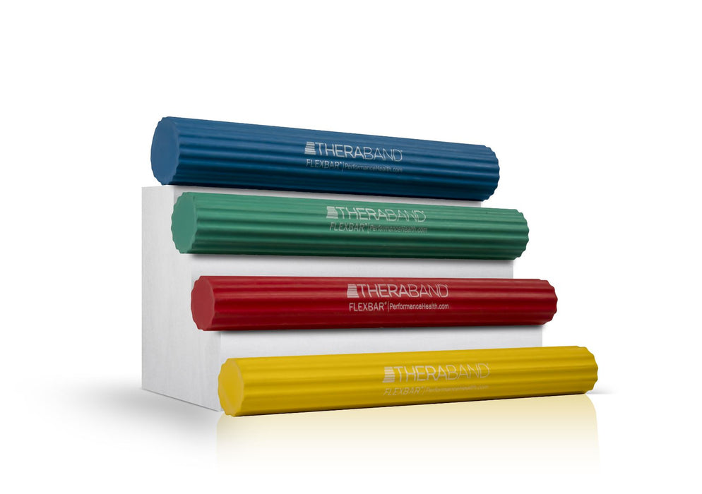 TheraBand FlexBar Strengthen Wrists Elbows & Forearms Resistance Training ( Red ) Light