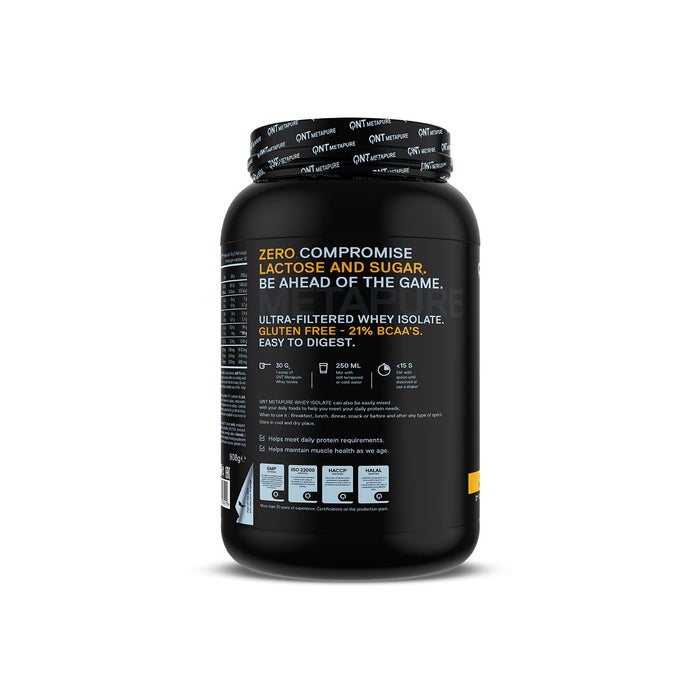 QNT Metapure Whey Isolate Zero Protein Powder 908g