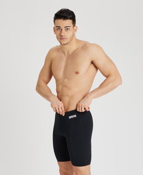 Arena Team Men Swim Jammers Stretchable Sun Protection Athletic Swimwear - BlackArena