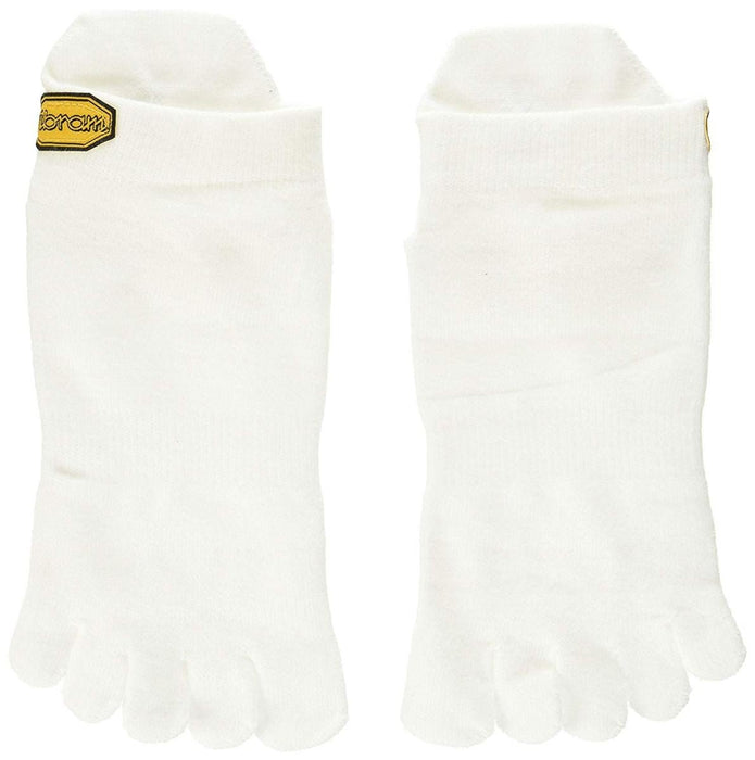 Vibram 5Toe Unisex Five Fingers Socks in White - Coolmax - FlexibleVibram