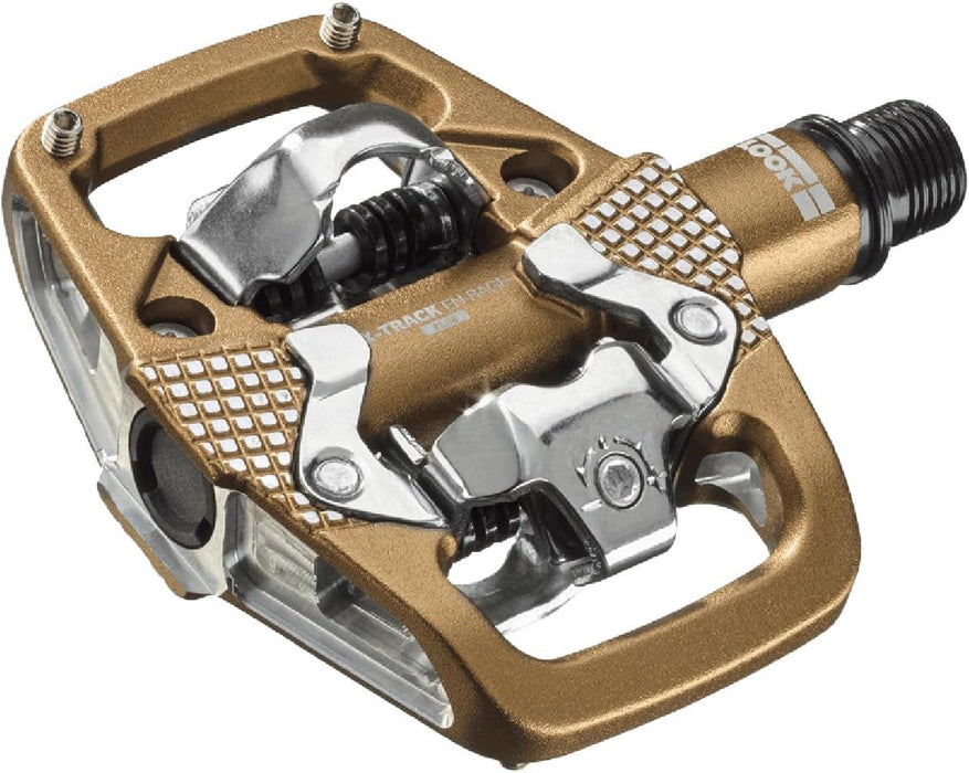 LOOK X‑Track En‑Rage Plus Trail Enduro Bike Pedals Wide SPD Platform - Bronze
