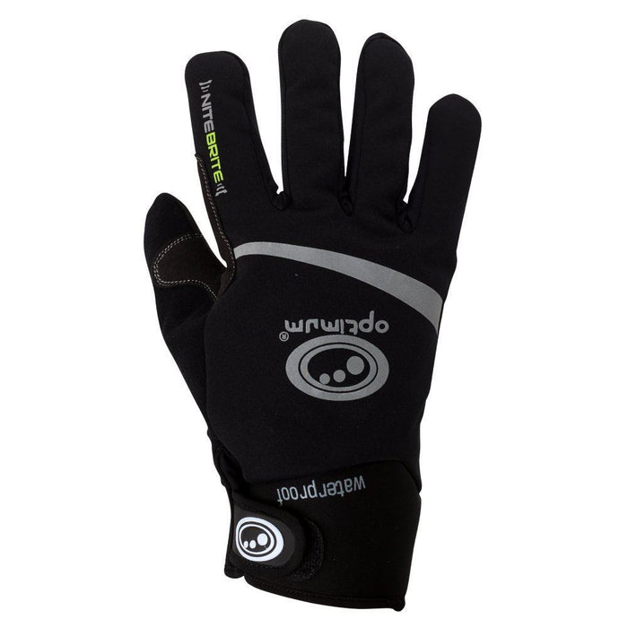 Optimum Sport Winter Cycling Gloves Nitebrite Thermal Fluro Green - JuniorOptimum