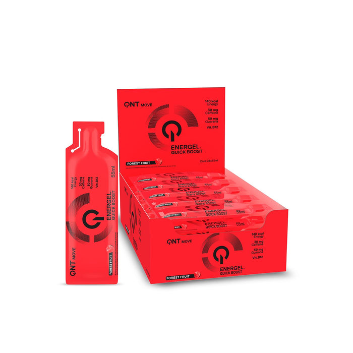 QNT Energel Quick Boost Workout Gel 25 x 55ml - Forest Fruit