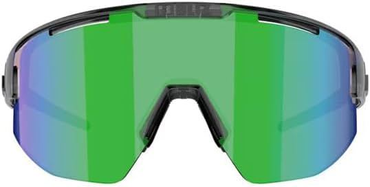 Bliz Matrix Sunglasses Crystal Black Frame Smoke Green Lens