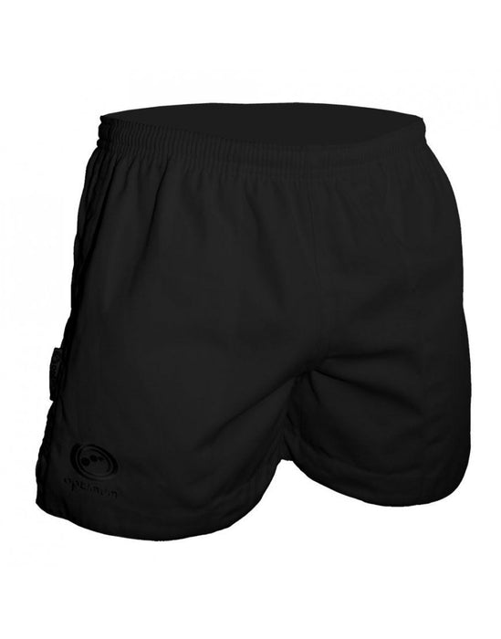 Optimum Sports Auckland Rugby Shorts Men Breathable Durable Gym Gear - Black