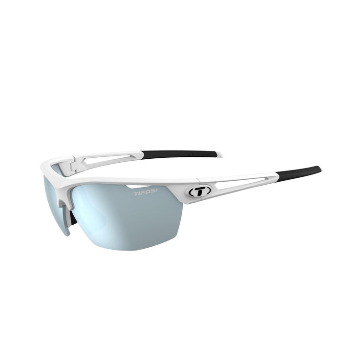 Tifosi Navar Interchangeable Running Cycling Sunglasses Matte White Frame Smoke Lens