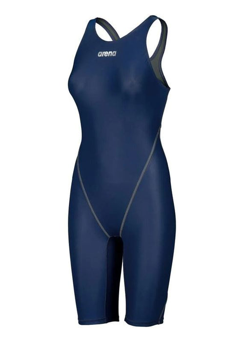 Arena Women One Piece Swim Suit Navy Powerskin ST Next Swimming Kneeskin Costume