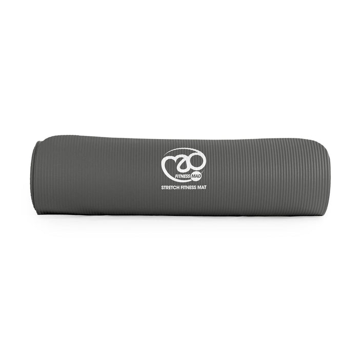 Fitness Mad Stretch Fitness Exercise Mat - 180cm - Grey
