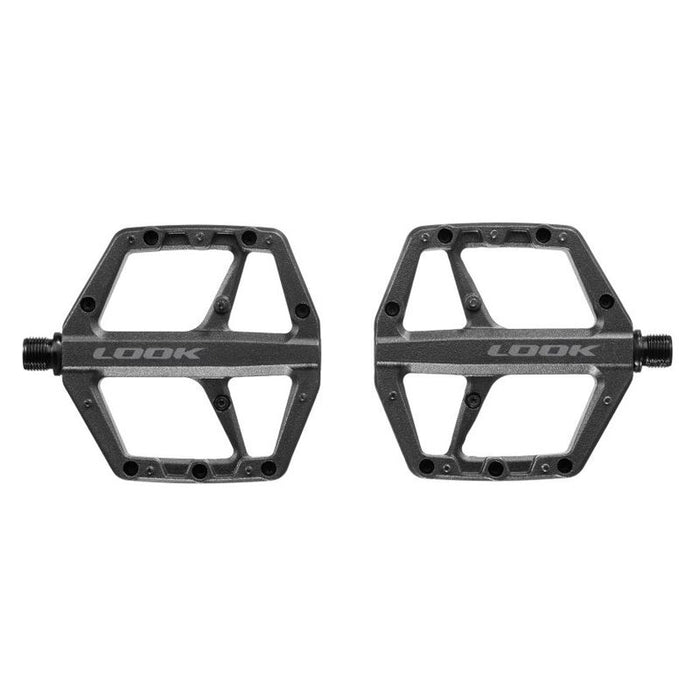 LOOK Trail Roc Flat Bike Pedals Lightweight Alloy Platform Pedals - Black