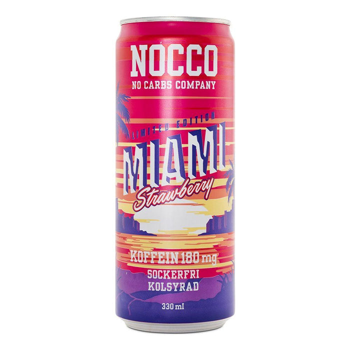 Nocco BCAA+ Cans Fizzy Sports Amino Acid Energy Drink - 330ml x 24