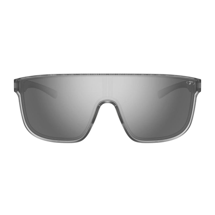 Tifosi Sanctum XL Satin Clear Running Cycling Sunglasses With Silver Mirror Lens