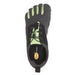 Vibram Womens V - Run Retro Fivefingers Shoes Barefoot Running Trainer Black/GreenVibram