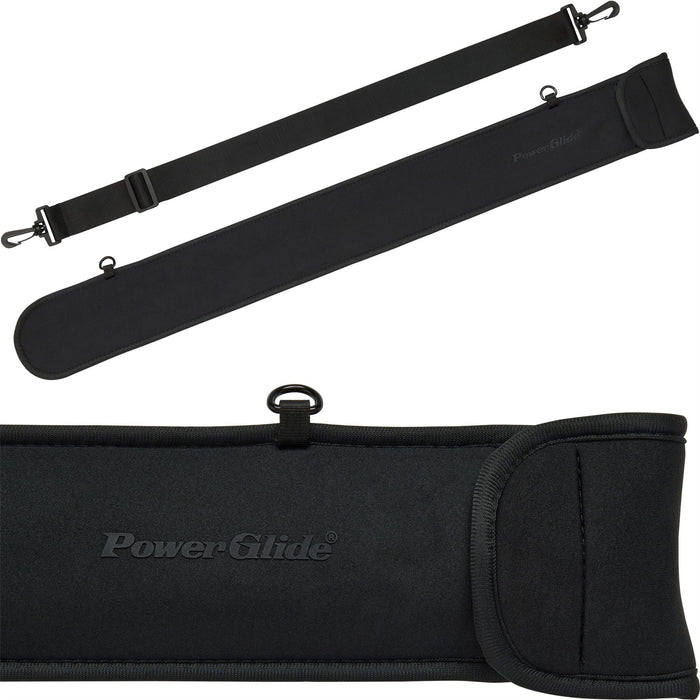 PowerGlide Snooker Pool Cue Soft Case 2 Piece Cue Skuba With Strap