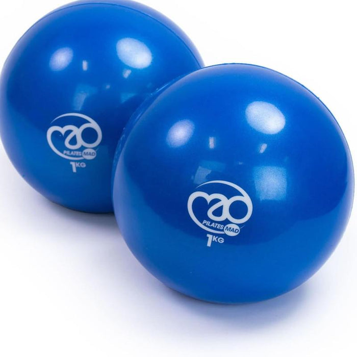 Fitness Mad Soft 1kg Weights Pair – Lightweight Hand Weights for Matwork Training