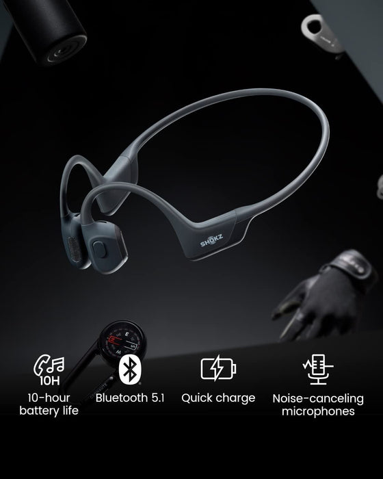 Shokz OpenRun Pro Mini Headphones Bone Conduction Bluetooth Headsets Black