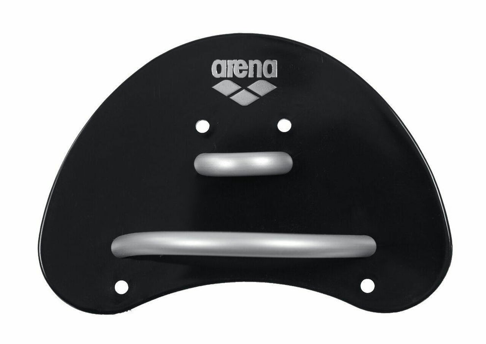 Arena Elite Finger Paddle in Black / Silver Swimming Catch and Strokes Training