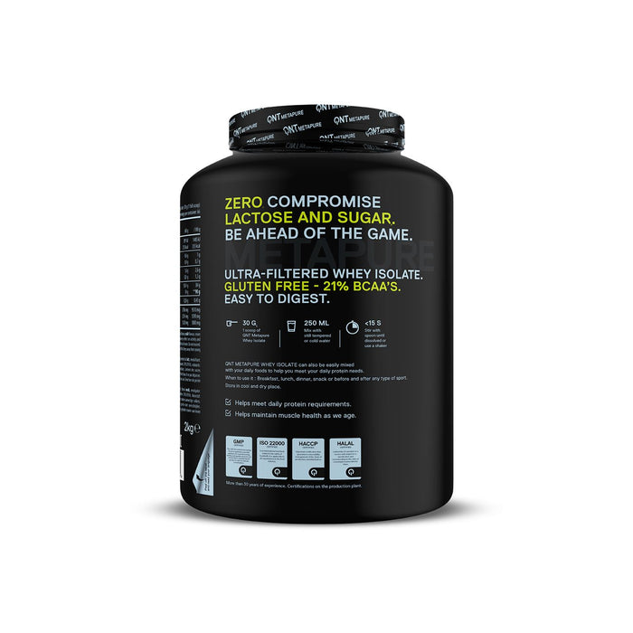 QNT Metapure Whey Isolate Zero Protein Powder 2kg - Pistachio