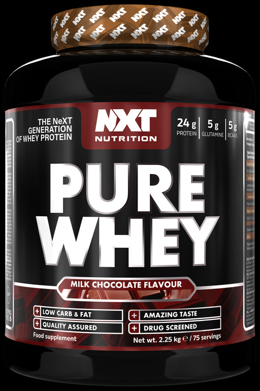 NXT NUTRITION PURE WHEY POWDER - LOW FAT - MUSCLE BUILDING - 2.25KGNXT