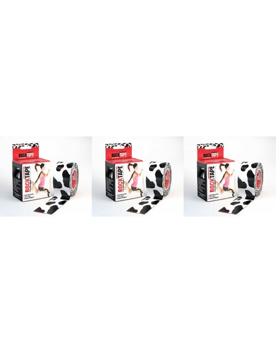 Rocktape Strong Adhesive Kinesiology Tape Patterned Rolls x 3RockTape