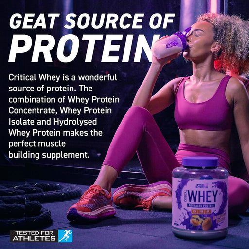2Kg Applied Nutrition Critical Whey Muscle Protein Powder Salted Caramel ShakeFITNESS360