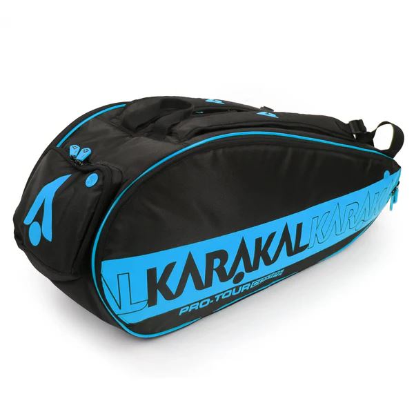 Karakal Pro Tour Comp Racket Bag – Lightweight, Multi-Racket Storage - Blue