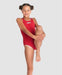 Arena Team Girls Swim Pro Solid Quick Dry Athletic Swimming Suit One Piece - RedArena