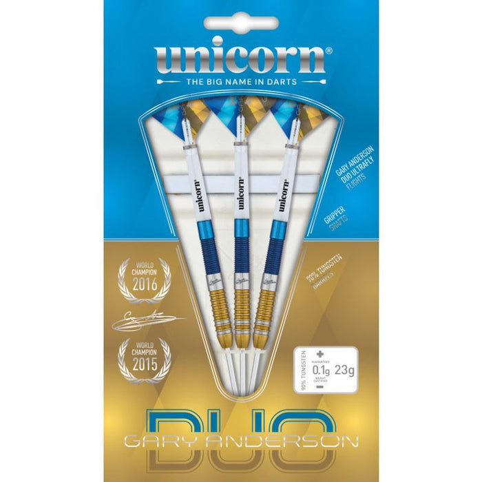 Unicorn Noir Gary Anderson 90% Tungsten Professional Duo Steel‑Tip Darts