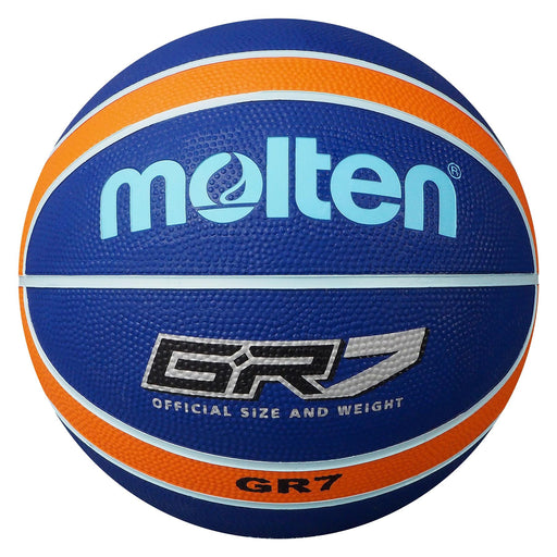 Molten BGR Series Coloured Indoor/Outdoor Blue/Orange 12 Panel Nylon BasketballMolten