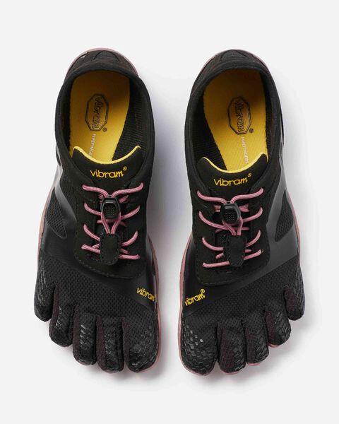 Vibram KS0 Evo Five Fingers Barefoot MAX FEEL Ladies Training Shoes - Black/RoseVibram