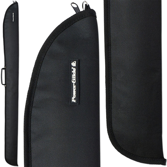 PowerGlide Snooker Pool Cue Soft Padded Case For 3/4 Cues