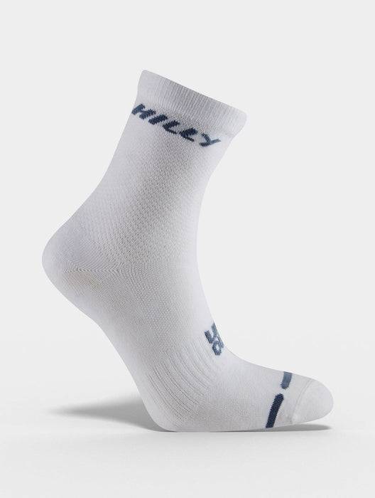 Hilly Mens Active Anklet Zero Cushion Sports Running Socks - White / Grey