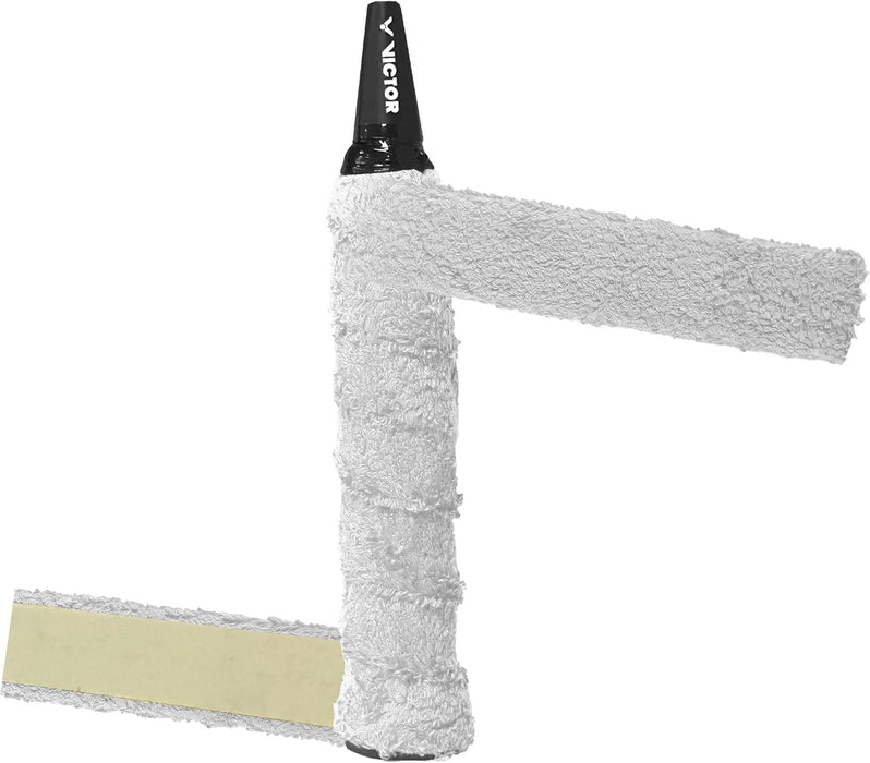 Victor Frotte Badminton Tennis Racket Towellong Grip Reel 12M - White