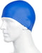 Speedo Swimming Plain Moulded Silicone Swim Cap Hydrodynamic - BlueSpeedo