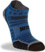 Hilly Twin Skin Socklet Socks For Sports & Running – Azurite/Grey - 3 Pairs for 2Hilly