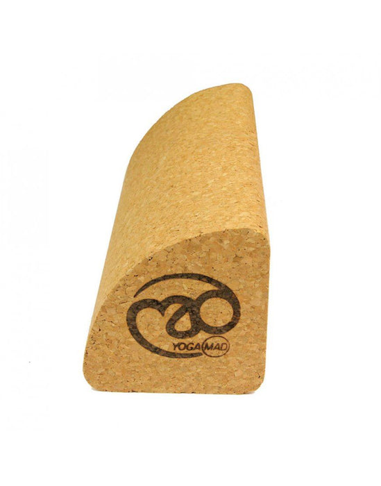 Fitness Mad Cork Quarter Block Yoga Balance & Pilates Strength - 230 x 80 x 80mm