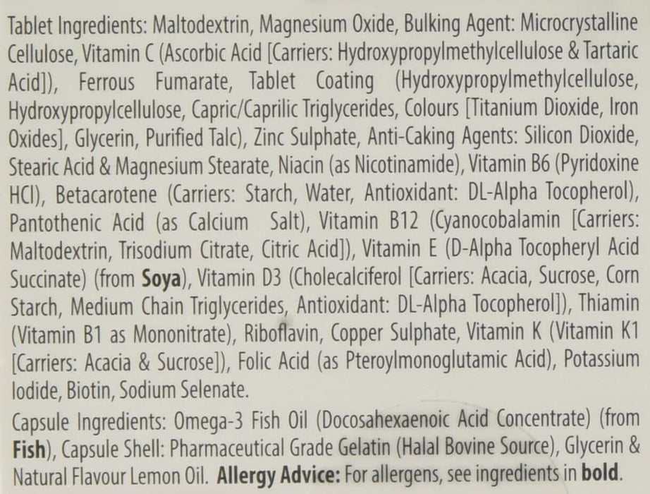 Vitabiotics Pregnacare Plus Omega-3 56 Tablets - 3 Packs for 2