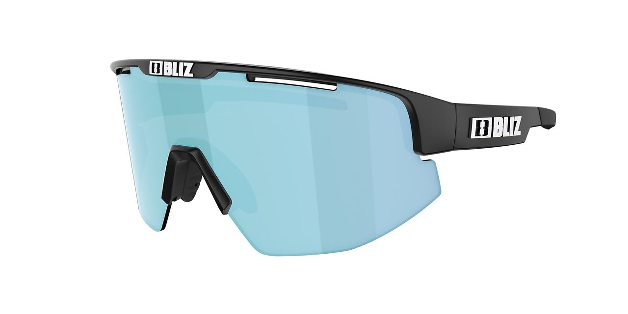 Bliz Matrix Small Sunglasses Matte Black Frame Ice blue Lens