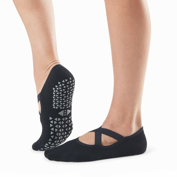 Toesox Tavi Noir Chloe Grip Socks Barre Yoga Pilates Ballet Sock Ebony